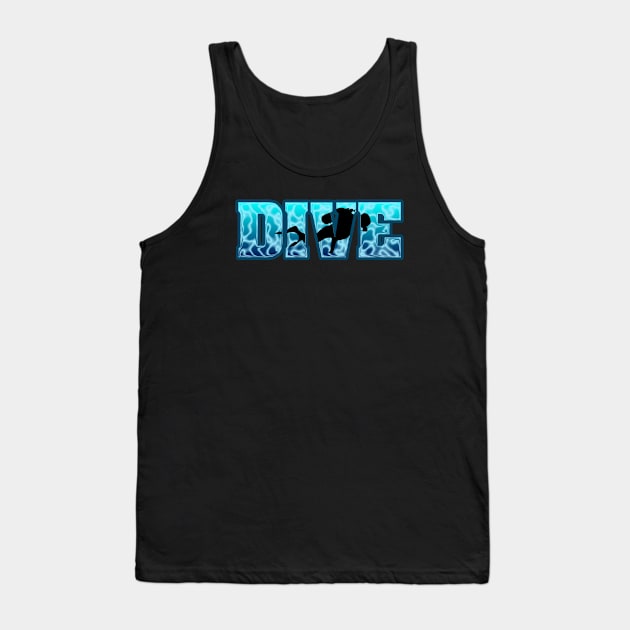 Scuba Diving Dive Design for Divers Tank Top by Tainted Designs